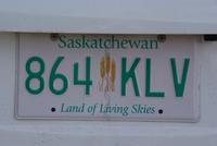 Nummernschild mit Slogan