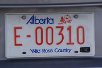 Nummernschild mit Slogan