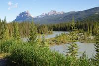 Blick auf Castle Mountain