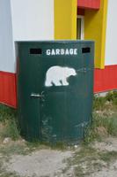 Eisbären sichere Mülltonne Churchill