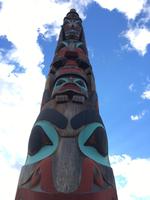 Geschichtserzaehlender Pfahl  in Jasper