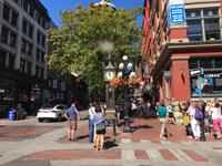 Die Dampfuhr in Gastown von Vancouver