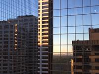 Sicht vom Balkon des Hotels in Calgary