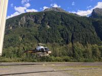 mit dem Heli zu den Gletscher 