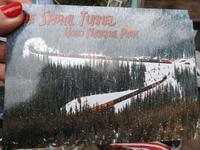 Postkarte mit Spiraltunnel