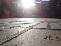 Pflastersteine mit den Namen der Spender für Olympia - Calgary