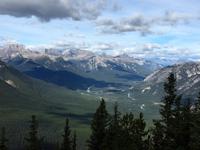 in Richtung Lake Louise von Sulphure Mt aus