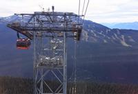 Peak to Peak Gondola mit Sicht auf Whistler Mt