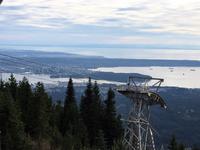 Sicht auf Vancouver von Grouse Mountain aus