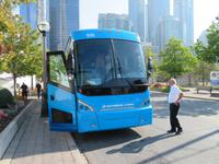 Unser Bus und Chauffeur Jocelyn