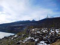 Schnee am Medicine Lake