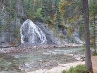 Pyramiden-Wasserfall im Maligne Canyon