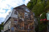Québec - Wandgemälde in der unteren Altstadt
