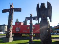 Totempfähle in Duncan