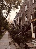 typische Wohnhäuser von Montreal