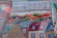 Schöne Wandmalereien in Quebec