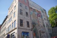 Schöne Wandmalereien in Quebec