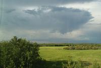 Wunderschöne Landschaft während der Zugfahrt