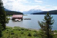 Am Maligne Lake