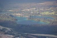 Hoch oben auf Mount Whistler mit Blick auf Jasper