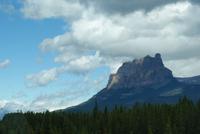 Castle Mountain von der Seite