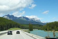Unterwegs auf dem Transcanada Highway-reisen mit Aussicht