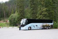 Kim unsere Powerfrau und netteste Busfahrerin Kanadas