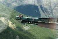 der Skywalk am Athabasca Gletscher