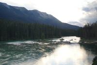 Blick aus dem Zug durch die Rockies