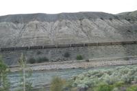 Blick aus dem Zug durch die Rockies