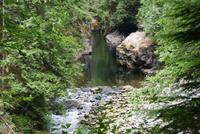 Blick in Richtung Lachszuchtstation
