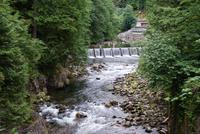 Blick in Richtung Lachszuchtstation