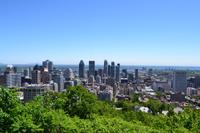 Montréal - Blick vom Mont Royal auf das Stadtzentrum