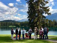 Aussicht von der Jasper Park Lodge
