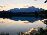 Lac Beaupret bei Jasper mit Pyramid Mountain
