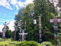 Die Totempfaehle in Stanley Park, Vancouver