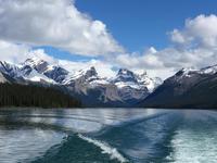 Die Elizabeth Bergkette bei Maligne See
