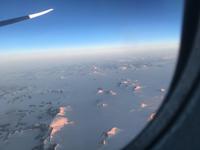 fliegen ueber Groenland