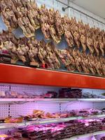 viereckige Huehner in Chinatown 