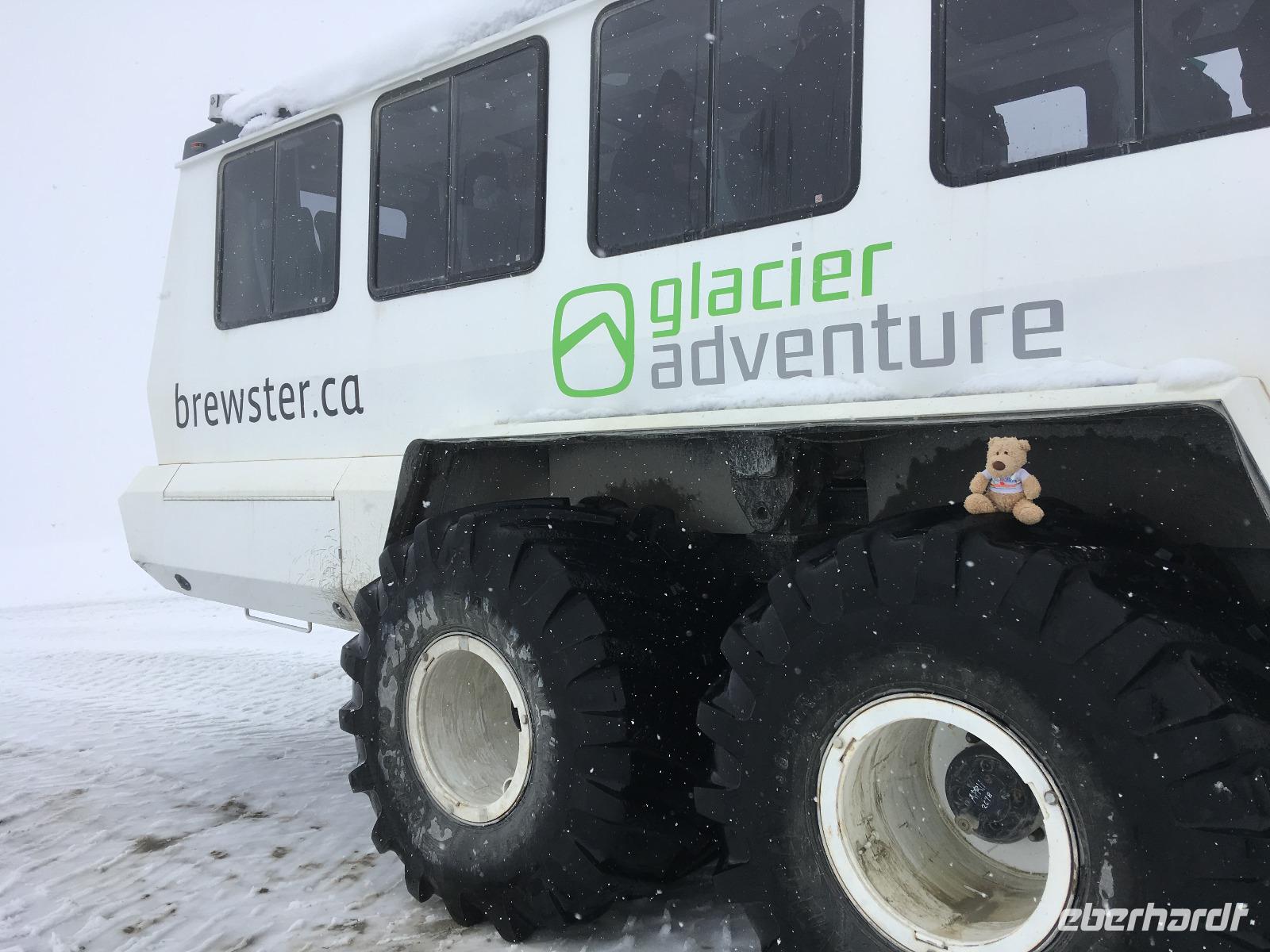 Auf dem Athabasca Glacier