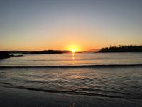 Sonnenuntergang am Mackenzie Beach