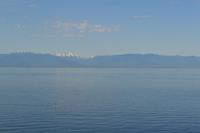 Victoria - Blick zu den Olympic Mountains in den USA