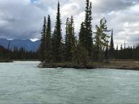 91. Auf dem Athabasca River