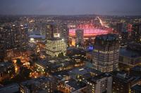 448. Blick auf Vancouver am Abend
