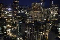 450. Blick auf Vancouver am Abend
