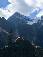 Photomodell bei Lake Louise