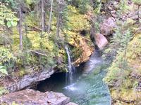 Die Super-Dusche bei Maligne Canyon