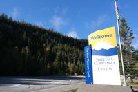 Grenze zu British Columbia