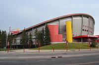 Ankunft in Calgary - Saddledome Stadium