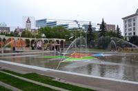 Ankunft in Calgary - Olympic Plaza